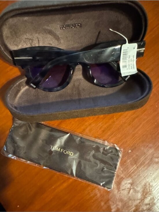 Tom Ford Lucilla 51mm Gradient Cat Eye Sunglasses Havana Purple main image 7